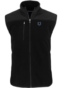 Cutter and Buck Indianapolis Colts Mens Black Cascade Sherpa Sleeveless Jacket