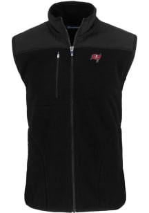 Cutter and Buck Tampa Bay Buccaneers Mens Black Cascade Sherpa Sleeveless Jacket