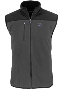Cutter and Buck Indianapolis Colts Mens Grey Cascade Sherpa Sleeveless Jacket