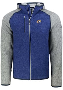 Cutter and Buck Los Angeles Rams Mens Blue Mainsail Light Weight Jacket