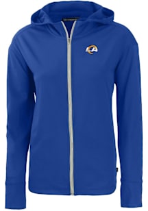 Cutter and Buck Los Angeles Rams Womens Blue Daybreak Light Weight Jacket