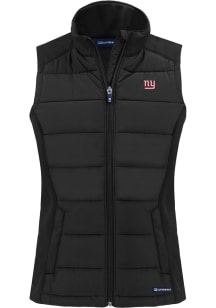 Cutter and Buck New York Giants Womens Black Evoke Vest