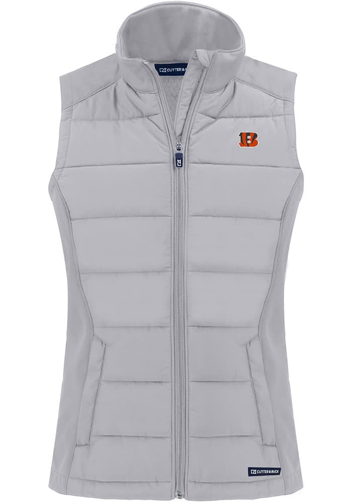 Cutter and Buck Cincinnati Bengals Womens Charcoal Evoke Vest