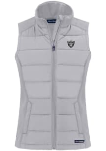 Cutter and Buck Las Vegas Raiders Womens Grey Evoke Vest