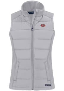 Cutter and Buck San Francisco 49ers Womens Grey Evoke Vest