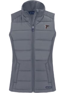 Cutter and Buck Atlanta Falcons Womens Grey Evoke Vest