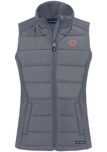 Cutter and Buck Chicago Bears Womens Grey Evoke Vest