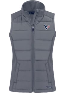 Cutter and Buck Houston Texans Womens Grey Evoke Vest