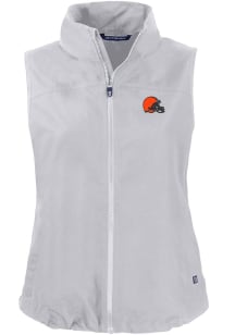 Cutter and Buck Cleveland Browns Womens Grey Charter Vest