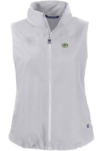 Cutter and Buck Green Bay Packers Womens Grey Charter Vest