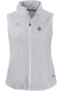Cutter and Buck New Orleans Saints Womens Grey Charter Vest