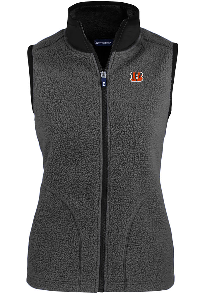 Cutter and Buck Cincinnati Bengals Womens Cascade Sherpa Vest