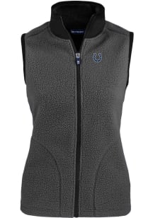 Cutter and Buck Indianapolis Colts Womens Grey Cascade Sherpa Vest
