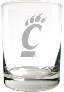 Cincinnati Bearcats 14oz Laser Etch Rock Glass
