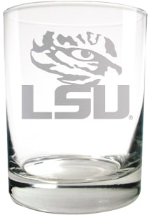 LSU Tigers 14oz Laser Etch Rock Glass