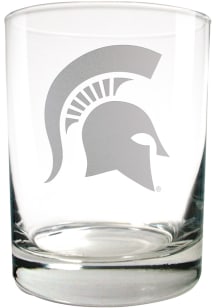 Michigan State Spartans 14oz Laser Etch Rock Glass