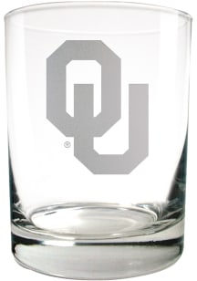 Oklahoma Sooners 14oz Laser Etch Rock Glass