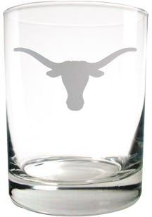 Texas Longhorns 14oz Laser Etch Rock Glass