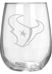 Houston Texans 17oz Laser Etch Stemless Wine Glass