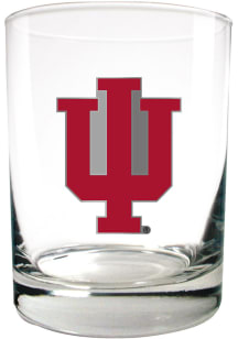 Indiana Hoosiers 14oz Emblem Rock Glass