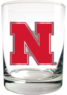 Nebraska Cornhuskers 14oz Emblem Rock Glass