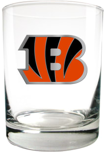 Cincinnati Bengals 14oz Emblem Rock Glass