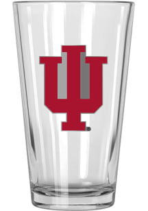 Indiana Hoosiers 16oz Metal Emblem Pint Glass