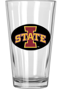 Iowa State Cyclones 16oz Metal Emblem Pint Glass