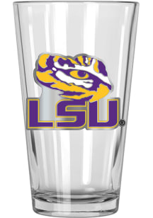 LSU Tigers 16oz Metal Emblem Pint Glass