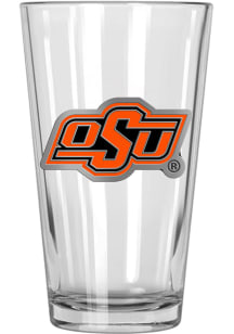 Oklahoma State Cowboys 16oz Metal Emblem Pint Glass