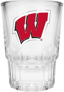 Wisconsin Badgers 2oz Metal Emblem Shot Glass