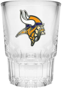 Minnesota Vikings 2oz Metal Emblem Shot Glass