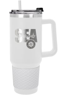 Seattle Mariners 40oz Colossus Stainless Steel Tumbler - White