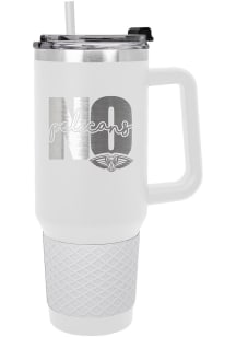 New Orleans Pelicans 40oz Colossus Stainless Steel Tumbler - White