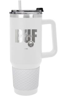 Buffalo Sabres 40oz Colossus Stainless Steel Tumbler - White