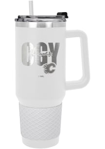 Calgary Flames 40oz Colossus Stainless Steel Tumbler - White