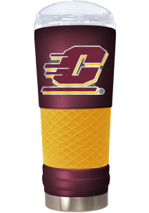 Central Michigan Chippewas 24oz Draft Emblem Stainless Steel Tumbler - Maroon