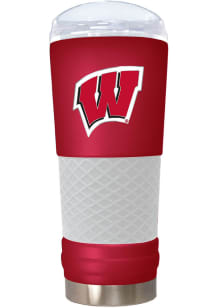 Wisconsin Badgers 24oz Draft Emblem Stainless Steel Tumbler - Red