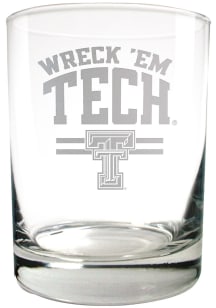 Texas Tech Red Raiders 14oz Laser Rock Glass