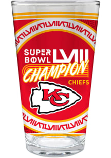 Kansas City Chiefs Super Bowl LVIII Champs 2pc Set Pint Glass