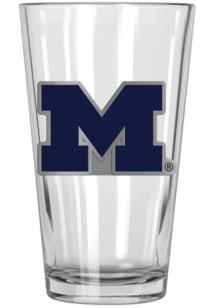 Blue Michigan Wolverines 16oz Blue Stealth Pint Glass
