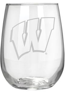 Cardinal Wisconsin Badgers 17oz Stemless Stemless Wine Glass