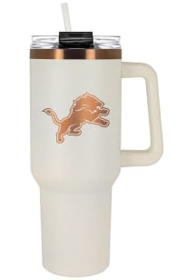 Detroit Lions 40oz Cream + Copper Stainless Steel Tumbler - White