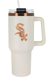 Chicago White Sox 40oz Cream + Copper Stainless Steel Tumbler - White