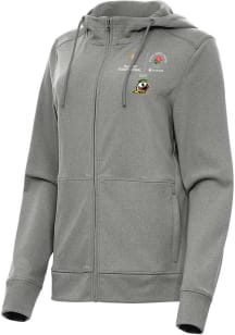 Womens Oregon Ducks Black Antigua 2024 CFP Quarterfinals Rose Bowl Seeker Light Weight Jacket