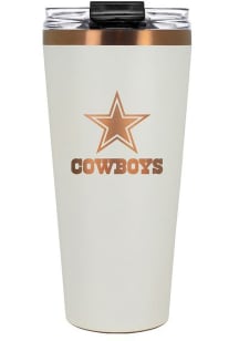 Dallas Cowboys 32oz Cream + Copper Stainless Steel Tumbler - White