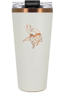 Minnesota Vikings 32oz Cream + Copper Stainless Steel Tumbler - White