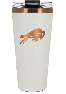 Buffalo Bills 32oz Cream + Copper Stainless Steel Tumbler - White