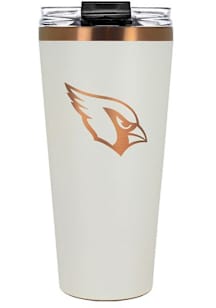 Arizona Cardinals 32oz Cream + Copper Stainless Steel Tumbler - White