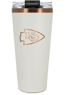 Kansas City Chiefs 32oz Cream + Copper Stainless Steel Tumbler - White